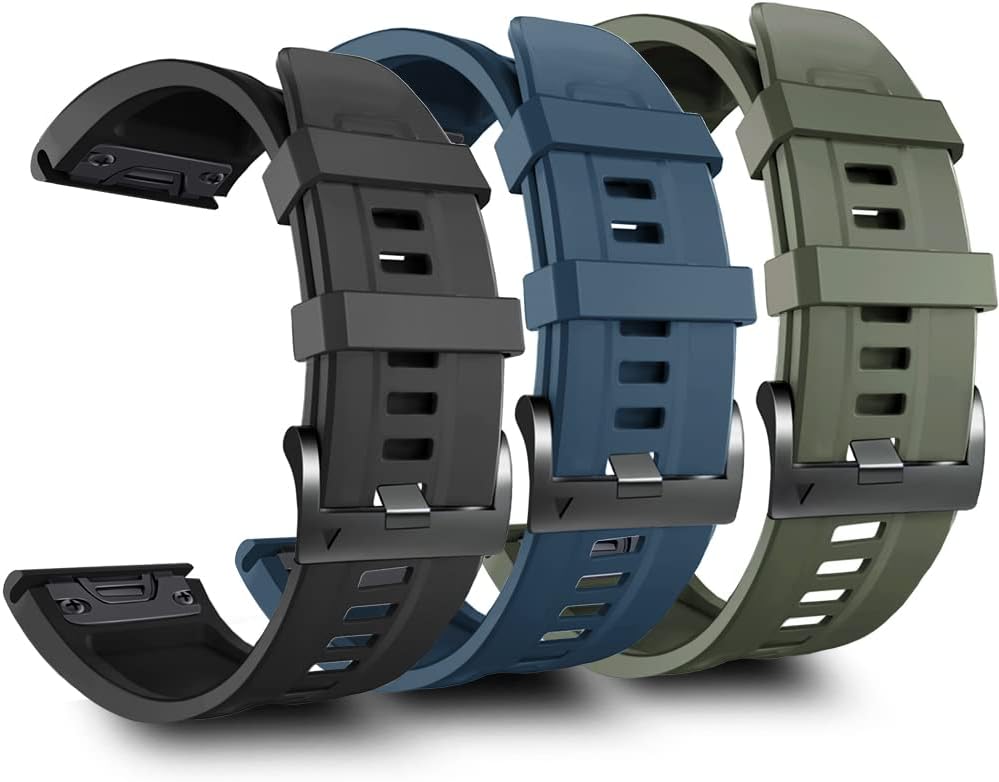 ZPJPPLX 22mm Sport Silicone Band Compatible with Garmin Fenix8 AMOLED - image 5