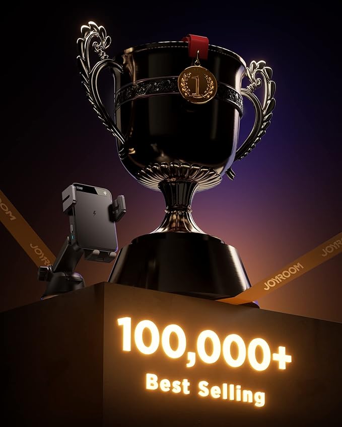 JOYROOM Wireless Car Charger,15W Qi Fast Charging Car Charger Phone - image 7