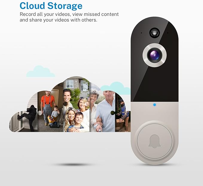 SearByte 1080p Wireless WiFi Smart Video Doorbell Camera with doorbell - image 8