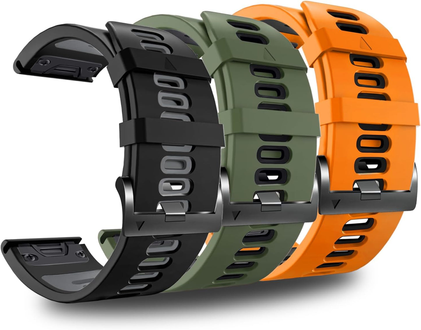 ZPJPPLX 22mm Sport Silicone Band Compatible with Garmin Fenix8 AMOLED - image 5
