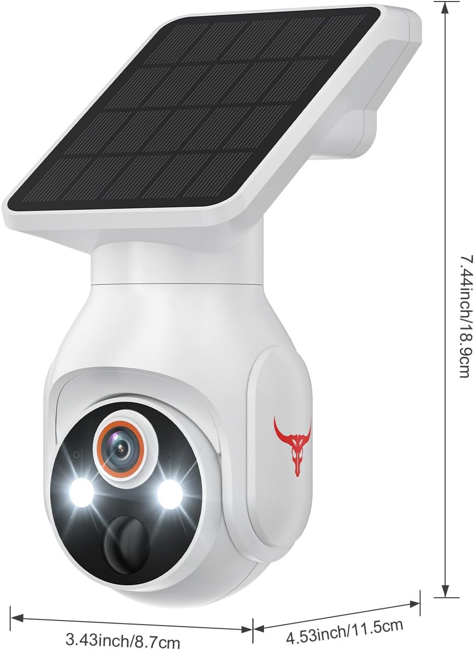 MeshSear 1080P Solar Security Cameras Wireless Outdoor, 360° View - image 8