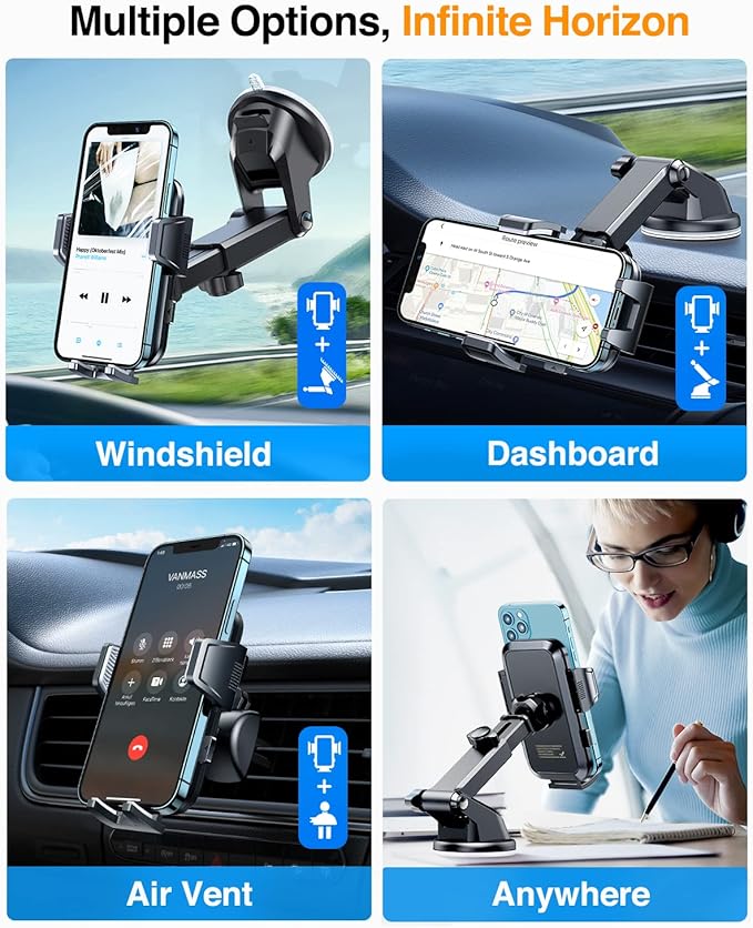 VANMASS 2025 True Upgraded Car Phone Holder - Comfort & Support - image 9