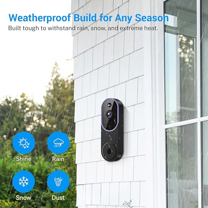 ByteBlaz 1080p Wireless Video Doorbell Camera, Smart AI Human - image 8