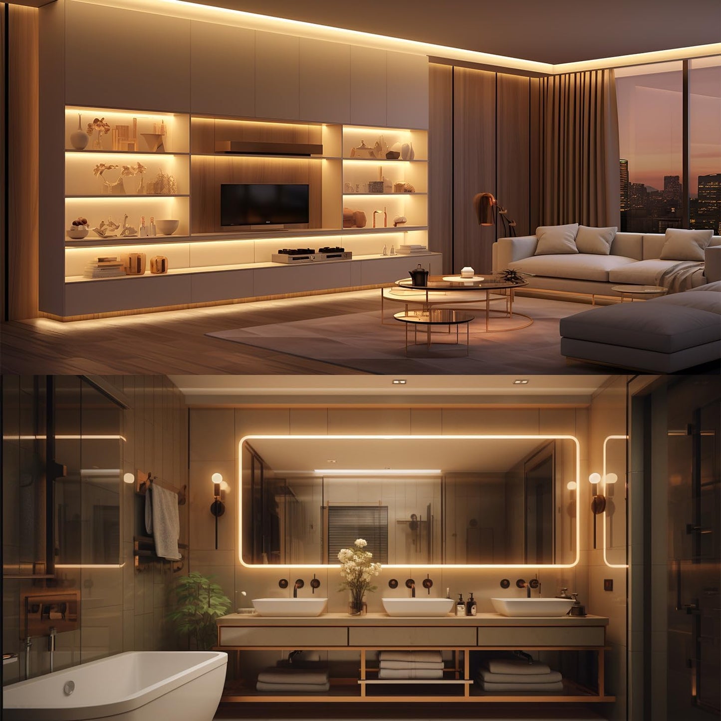 ollrieu 10ft Warm White LED Strip Lights,12V Dimmable Tape Lighting - image 7