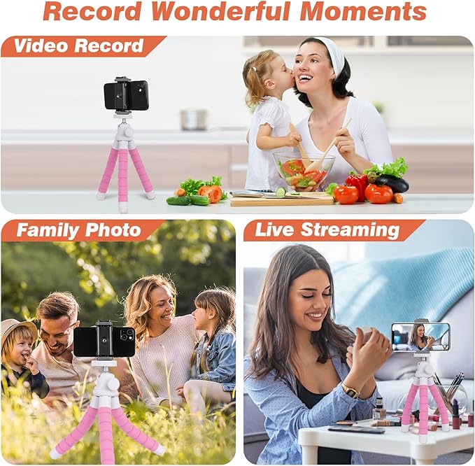 UBeesize Flexible Phone Tripod with Wireless Remote and Clip - image 6