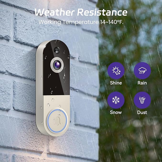 LensGlit 1080p Wireless Video Doorbell Camera with AI Human Detection - image 7