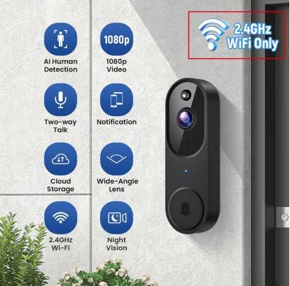 Guggre 1080P Wireless Video Doorbell Camera, Night Vision - image 2