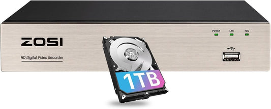 ZOSI H.265+ 3K Lite 8 Channel CCTV DVR with 1TB Hard Drive - image 1