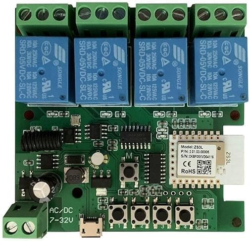 Huacaoe Zigbee 4CH DC7-32V USB 5V Relay Smart Switch Module,Wireless - image 1