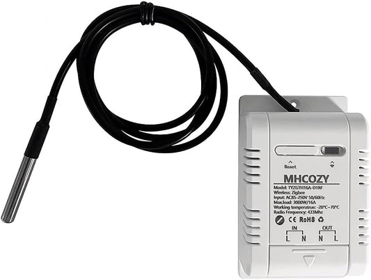 MHCOZY Zigbee Temperature Sensor Controller with Waterproof Probe,Tuya - image 1