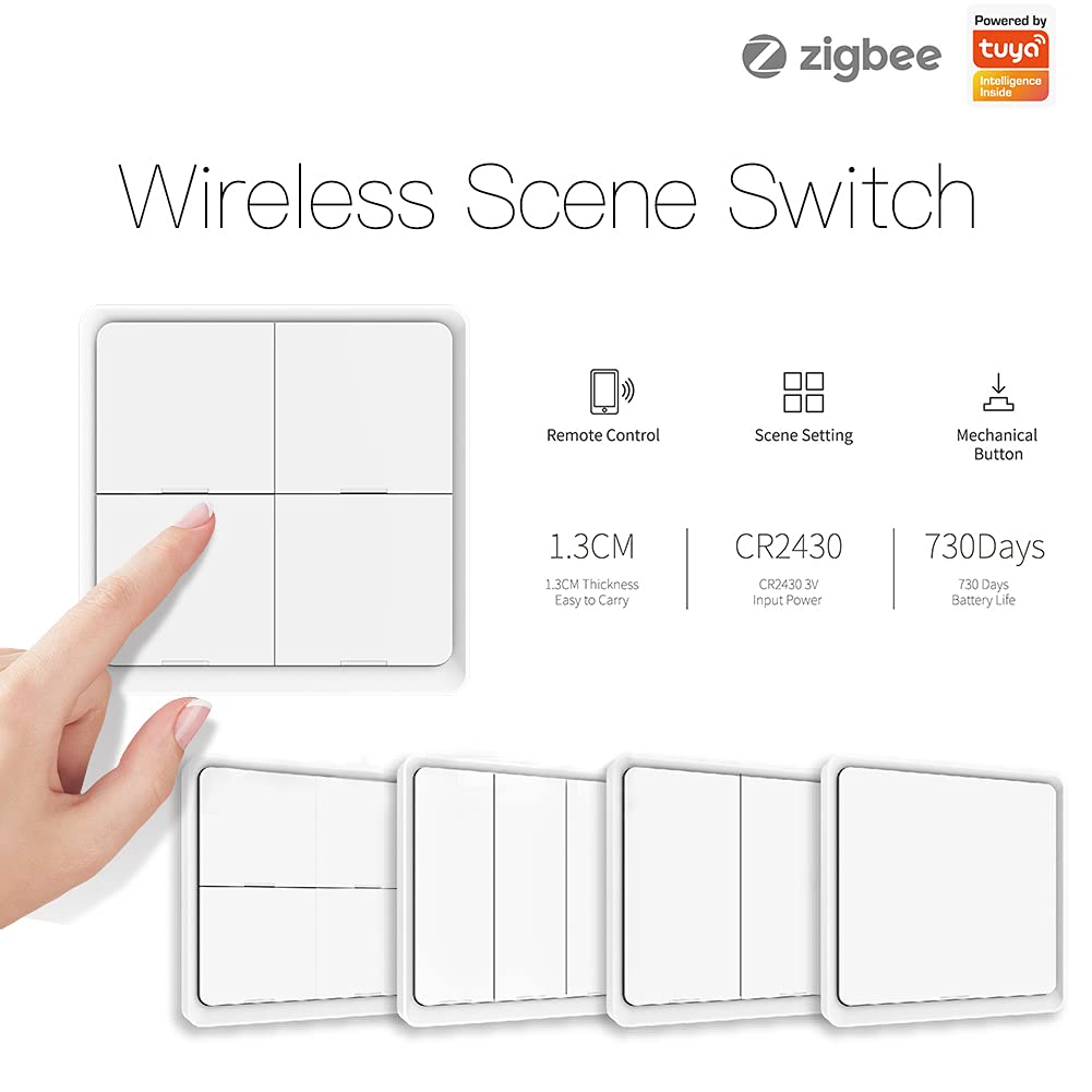 MOES ZigBee Wireless Remote Control Smart Switch Wall Panel - Everyday Use - image 2