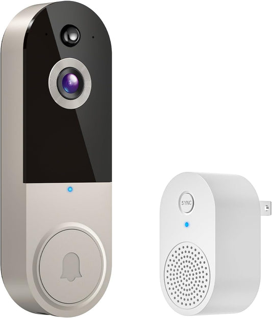 BoomChill 1080p Wireless Video Doorbell Camera, AI Human Detection - image 1
