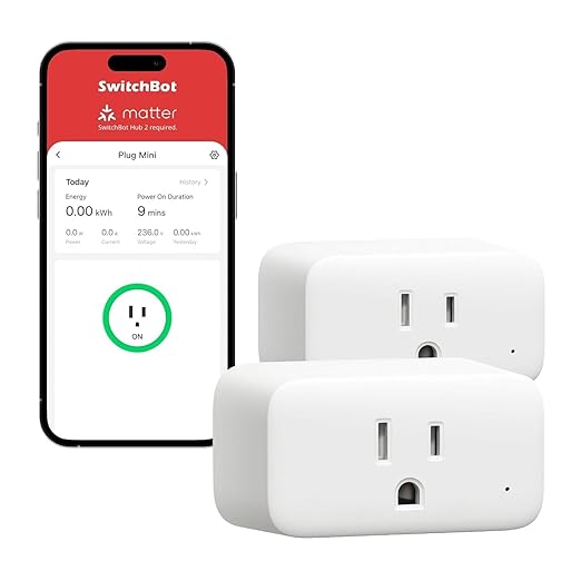 【2025 】 SwitchBot Smart Plug Mini 15A(2 Pack), Energy Monitor - image 1
