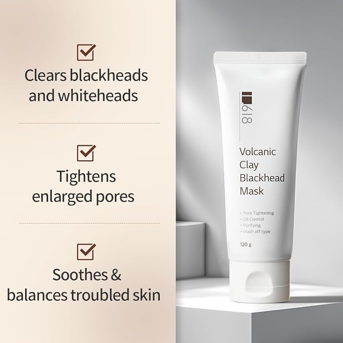 1.618 Korean Clay Mask with Bentonite & Kaolin ??Blackhead Remover - image 2