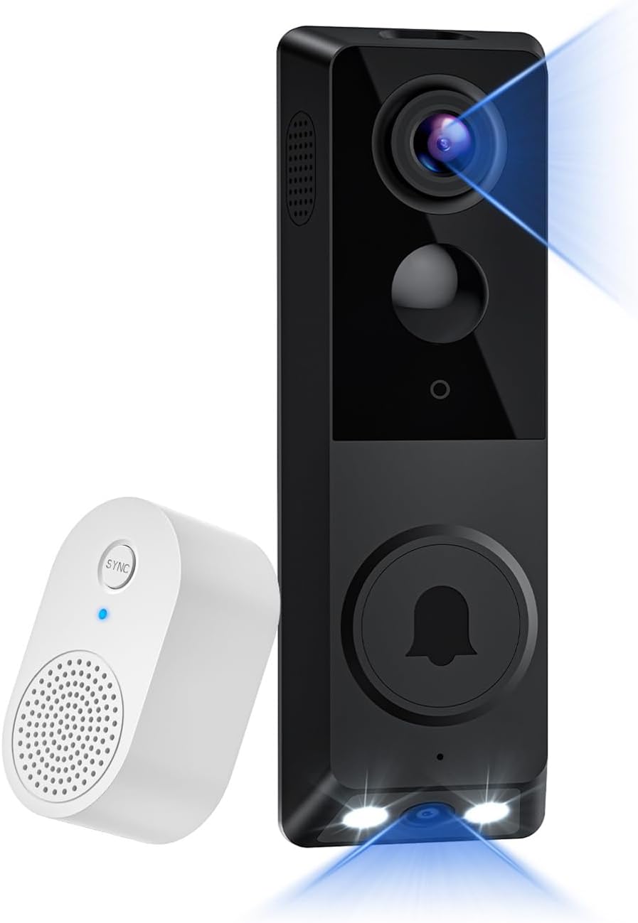 ClipBlur 1080P Dual Camera Wireless Video Doorbell with Doorbell - image 1