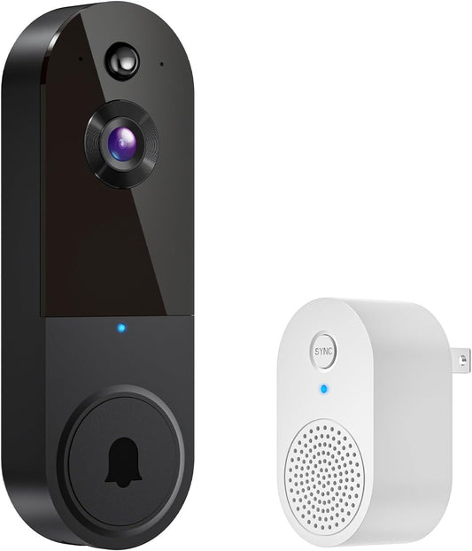 BoomChill 1080p Wireless Video Doorbell Camera, AI Human Detection - image 1