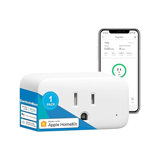 【2025 】 SwitchBot HomeKit Smart Plug Mini 15A, No Hub Required - image 1