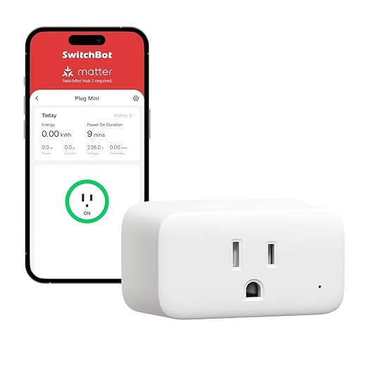 【2025 】 SwitchBot Smart Plug Mini 15A(1 Pack), Energy Monitor - image 1