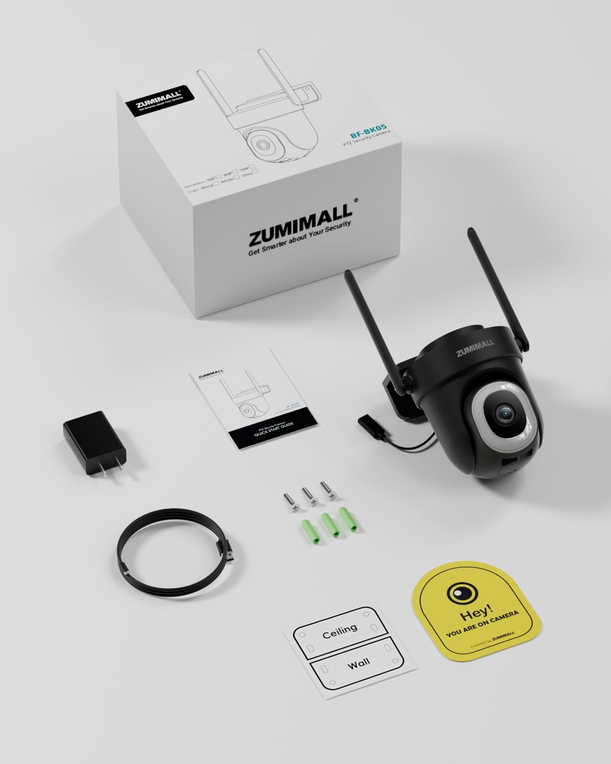 ZUMIMALL 5MP 5G WiFi Security Camera 2-Pack Black, 24/7 Recording - image 7