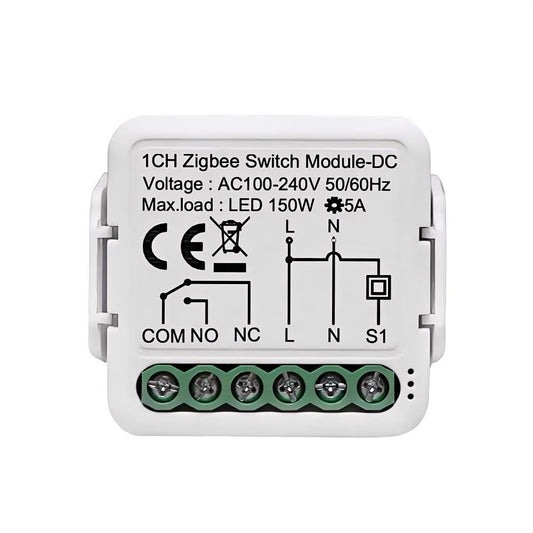 Ururtm 1 Channel DC 12V 24V AC 100/240V Tuya Smart Life app Dry - image 1