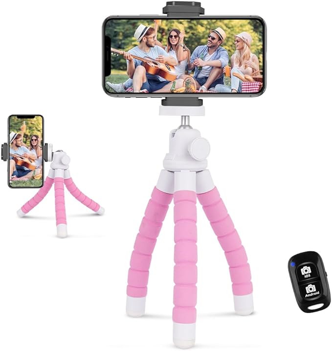 Ubeesize Portable Tripod Stand with Wireless Remote & Clip - image 1