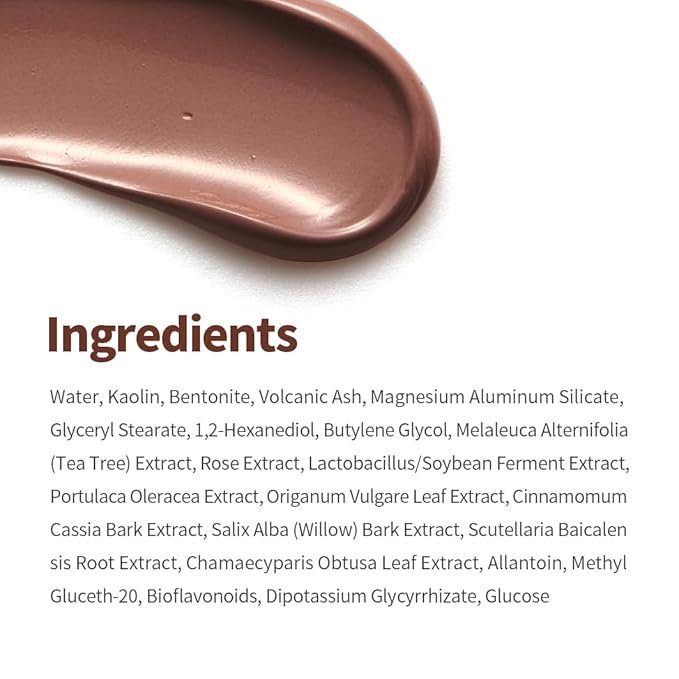 1.618 Korean Clay Mask with Bentonite & Kaolin ??Blackhead Remover - image 4