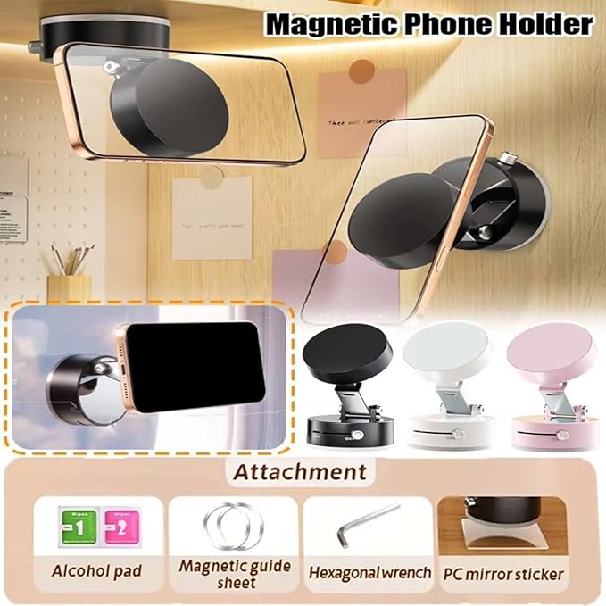 Oudvaker Foldable Magnetic Vacuum Phone Holder - Everyday Use - image 7