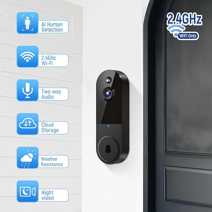 BotMelt 1080P Wireless Video Doorbell Camera with Doorbell Receiver - image 8