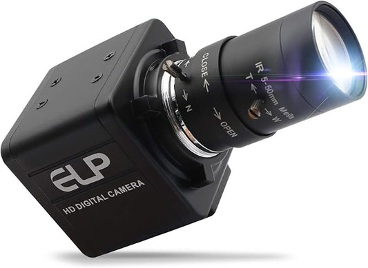 Hotpet 1080P Webcam 5-50mm Varifocal Lens USB Camera HD 2MP 0.01Lux - image 1