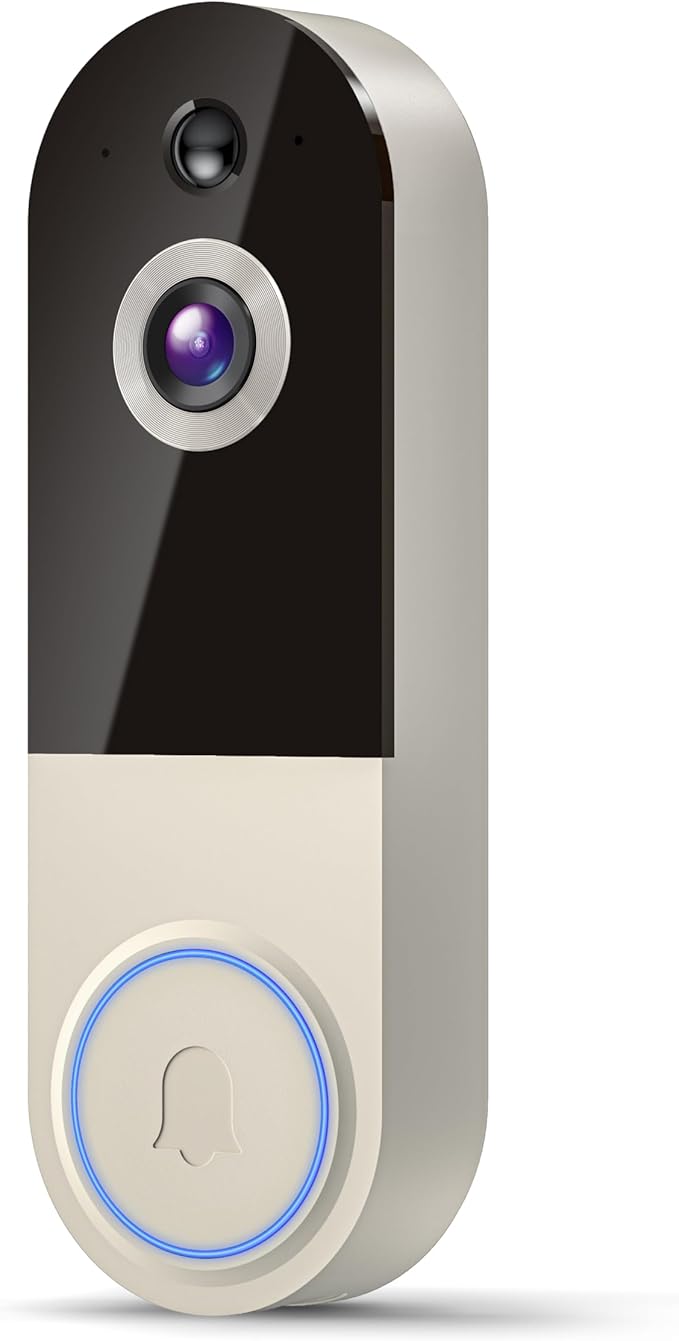 LensGlit 1080p Wireless Video Doorbell Camera with AI Human Detection - image 1