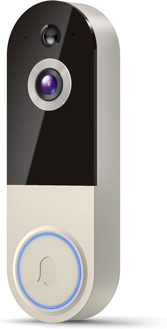 LensGlit 1080p Wireless Video Doorbell Camera with AI Human Detection - image 1