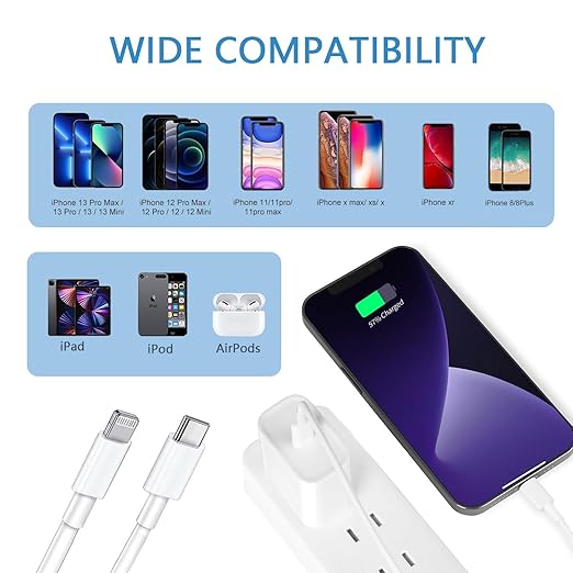 Vagavo 10FT iPhone Fast Charger,[Apple MFi Certified] 3Pack USB C - image 6