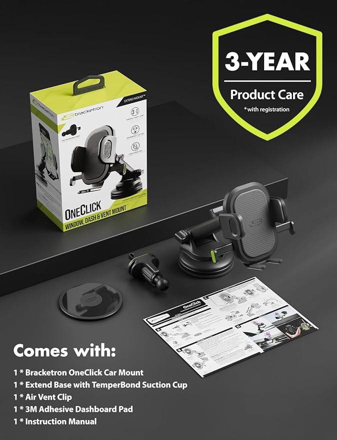 Bracketron Easy OneClick Cell Phone Holders for Your Car - Easy to Use - image 9