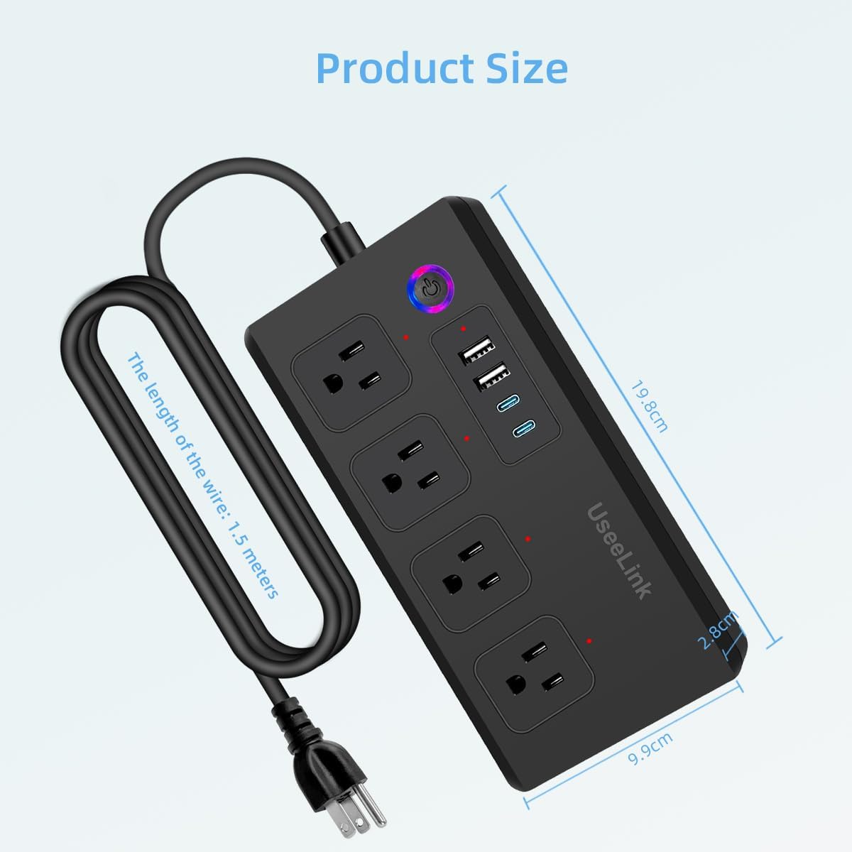 XENON ZigBee Smart Power Strip Surge Protector,Smart Fast Charge - image 7