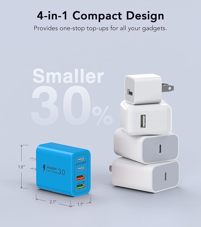 Dulums [40W/2Pack] Wall Charger, USB C Charger Block - Everyday Use - image 5
