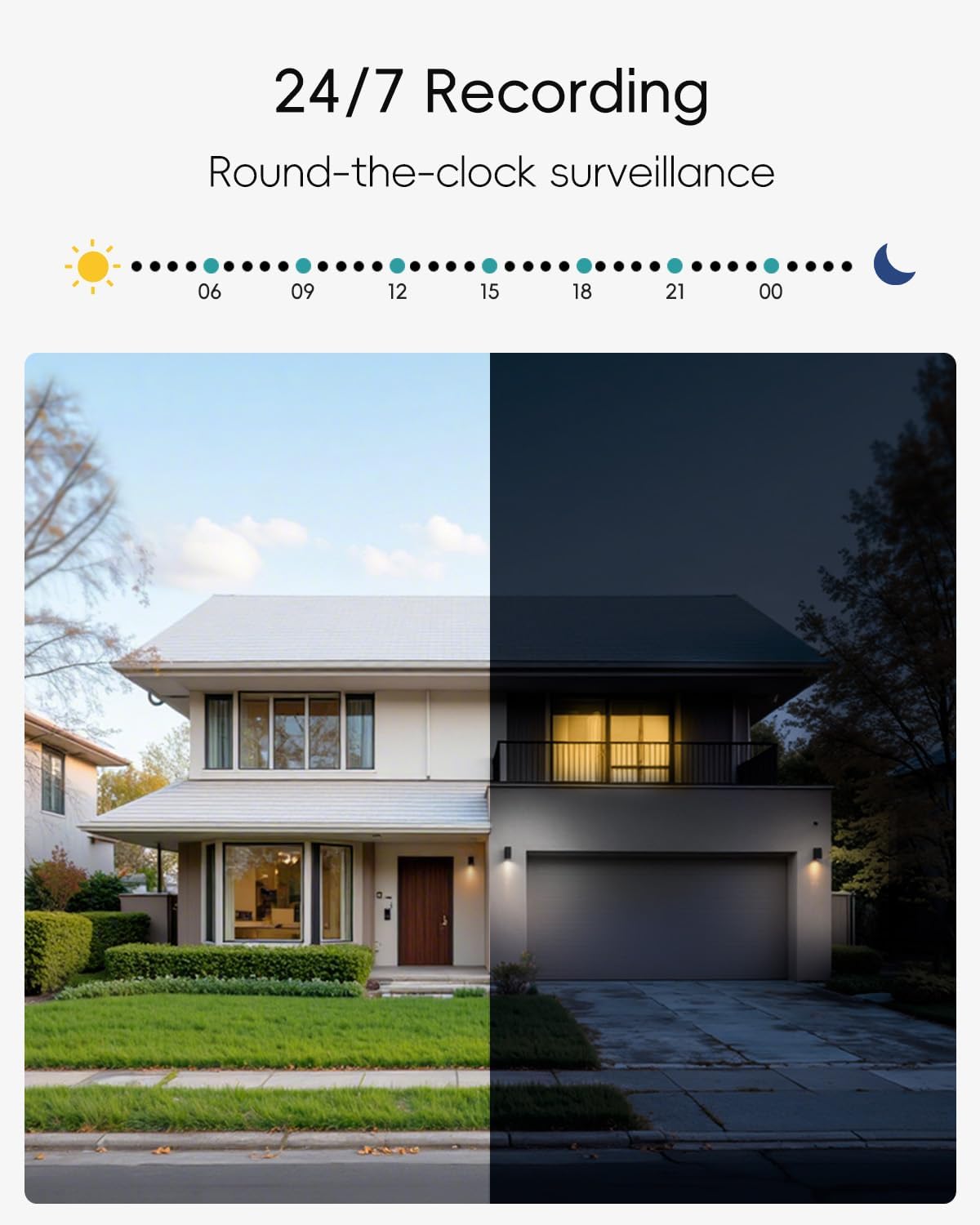 ZUMIMALL Cameras for Home Security 2-Pack (Black) - 2.4G/5G WiFi - image 3