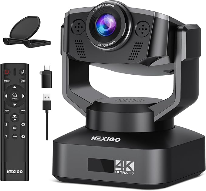 Zoom Certified, NexiGo N990 (Gen 2) 4K PTZ Webcam - Everyday Use - image 1