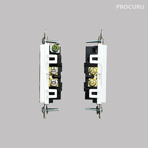 [160-Pack] PROCURU Wholesale 15 Amp Decorator Wall Outlet Receptacle - image 3