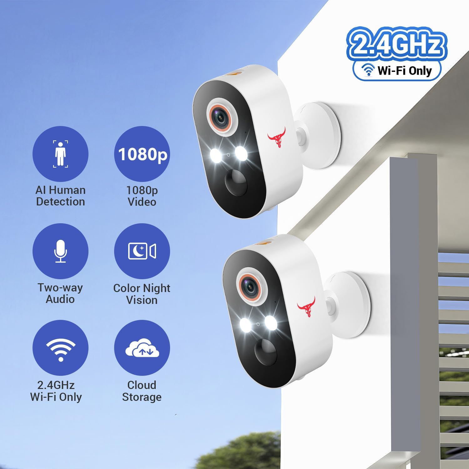 ClipBlur 1080p Wireless Security Camera, 2.4GHz Wi-Fi Only - image 2
