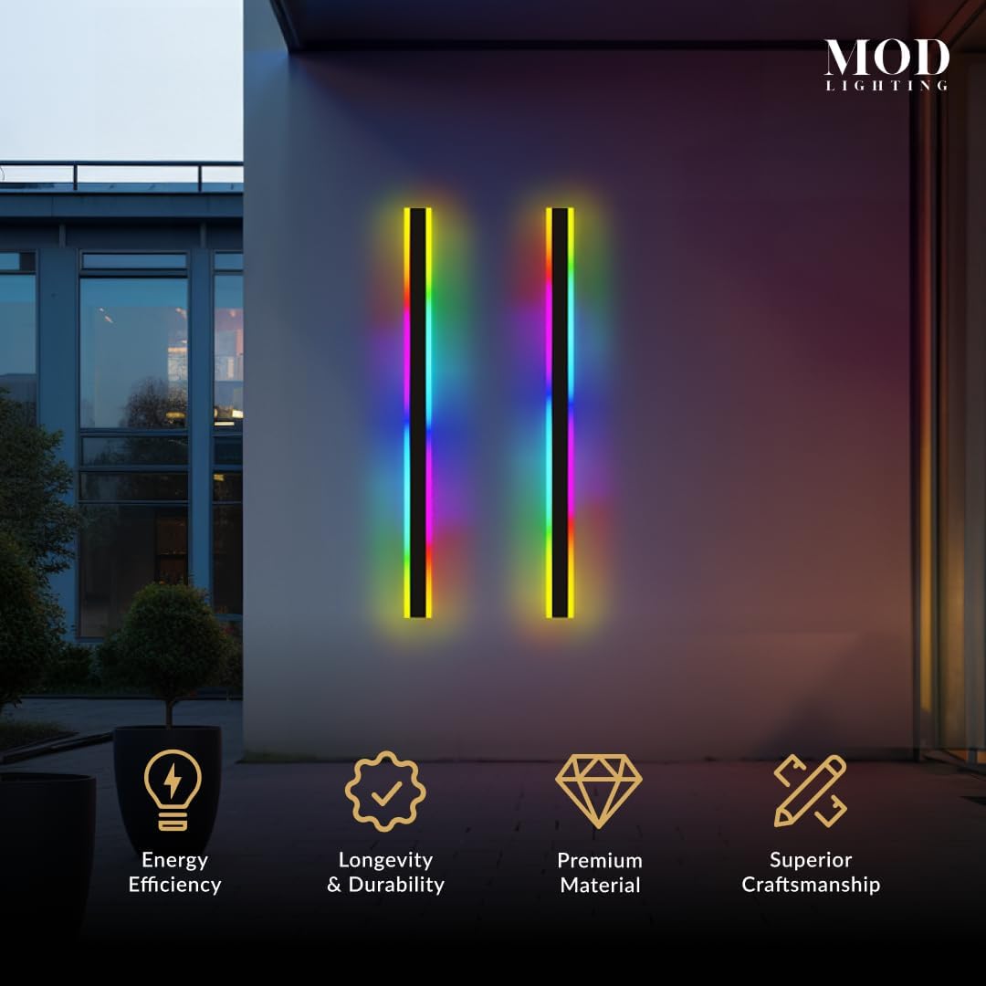 MOD LIGHTING 𝗠𝗢𝗗 𝗟𝗜𝗚𝗛𝗧𝗜𝗡𝗚 Haylen RGB Waterproof Outdoor Wall Lights - image 2