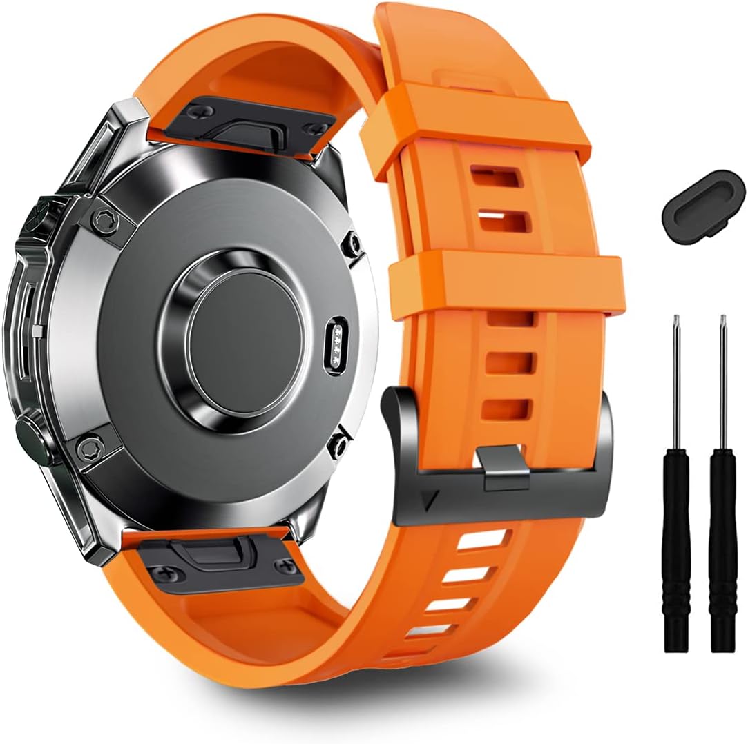ZPJPPLX 22mm Quick-Fit Silicone Band Compatible with Garmin Fenix 8 - image 1