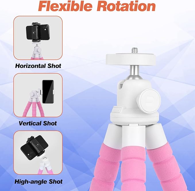 UBeesize Flexible Phone Tripod with Wireless Remote and Clip - image 2