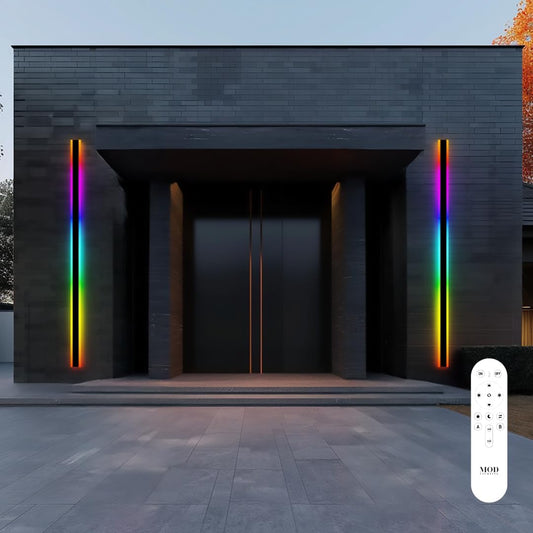 MOD LIGHTING 𝗠𝗢𝗗 𝗟𝗜𝗚𝗛𝗧𝗜𝗡𝗚 Haylen RGB Long Outdoor Wall Lights - image 1