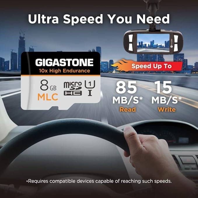 [10x High Endurance] GIGASTONE Industrial 8GB MLC Micro SD Card 2-Pack - image 3