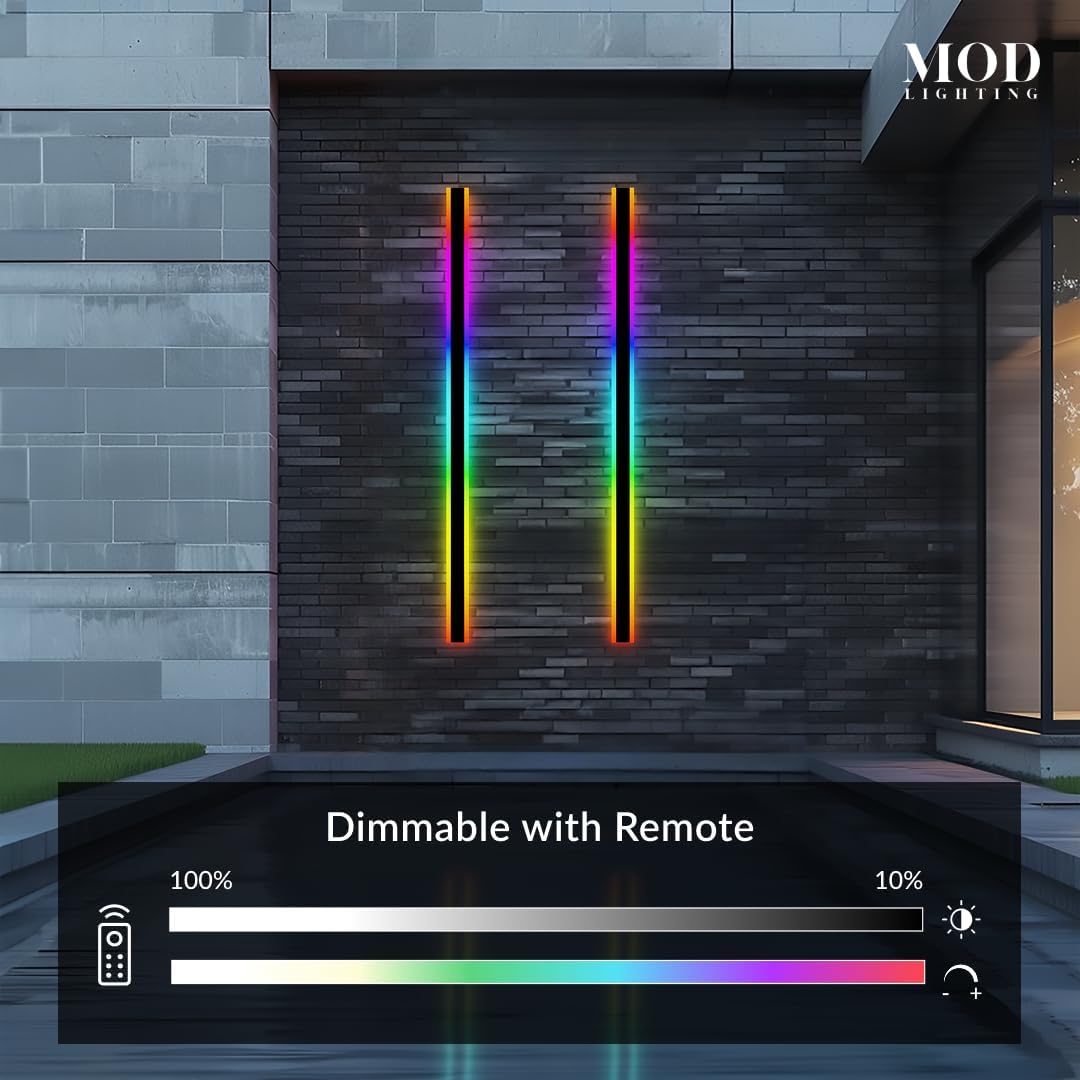 MOD LIGHTING 𝗠𝗢𝗗 𝗟𝗜𝗚𝗛𝗧𝗜𝗡𝗚 Haylen RGB Waterproof Outdoor Wall Lights - image 5