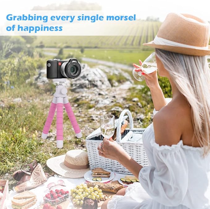 Ubeesize Portable Tripod Stand with Wireless Remote & Clip - image 7