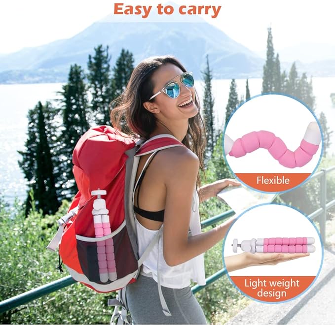 UBeesize Flexible Phone Tripod with Wireless Remote and Clip - image 3