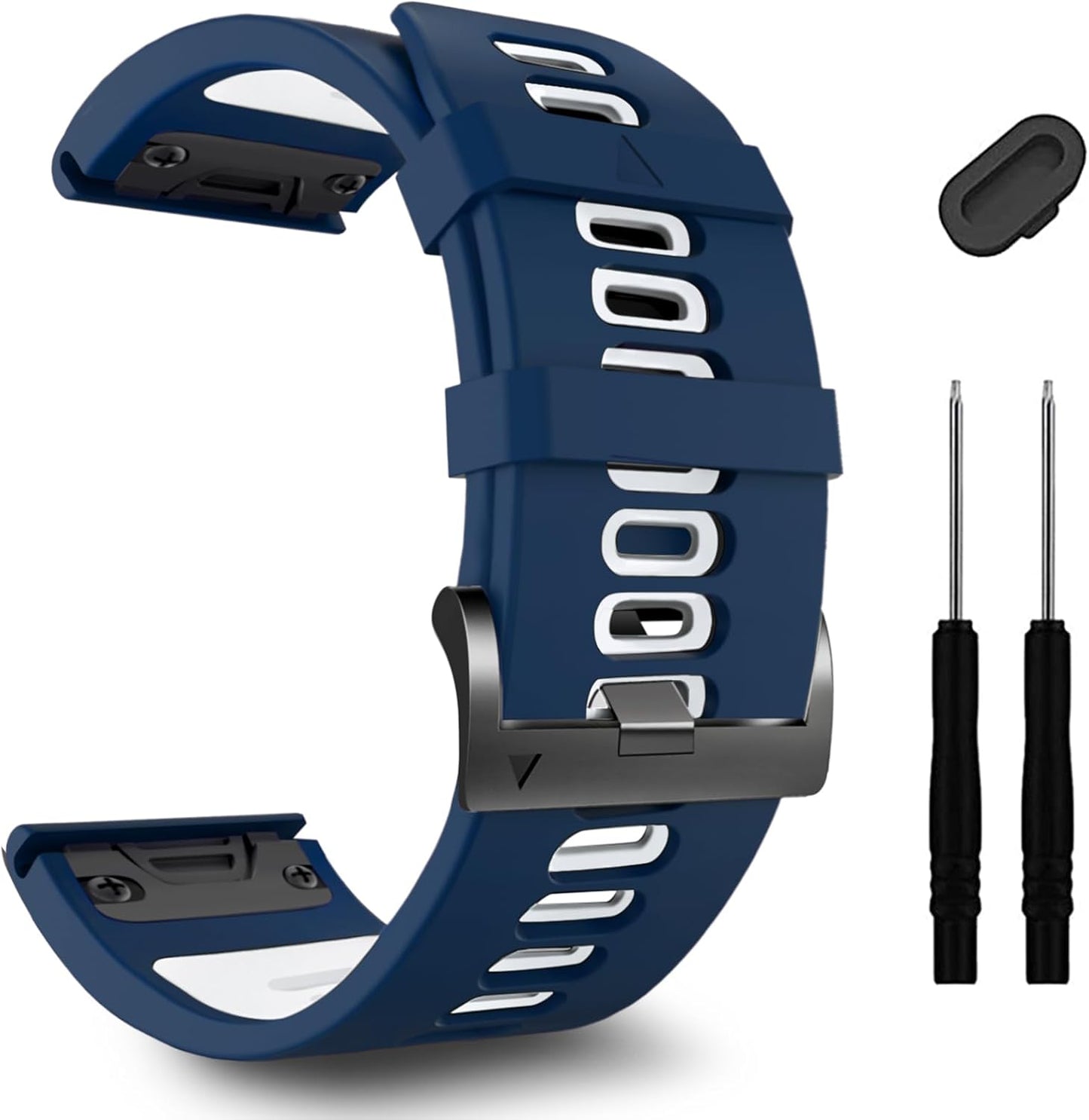 ZPJPPLX 22mm Sport Silicone Band Compatible with Garmin Fenix8 AMOLED - image 5