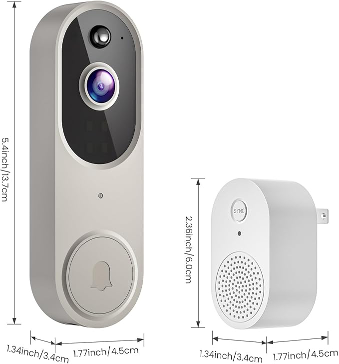 SwagBuzz 1080p Wireless Video Doorbell Camera with Night Vision - image 2