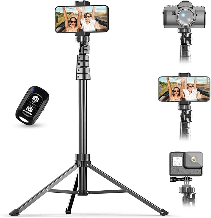 UBeesize 62" Phone Tripod & Selfie Stick - Comfort & Support - image 1